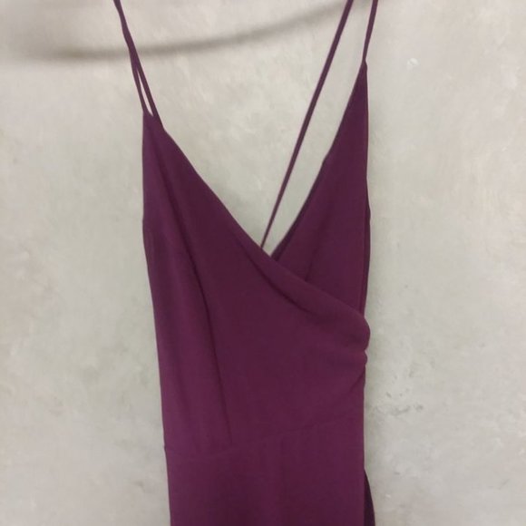 Lulu Burgundy Prom / Bridesmaid Dress Size Small - Picture 3 of 11